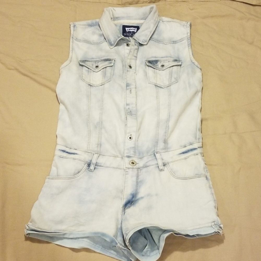 Levi's Romper Light Blue in Girl's Size L